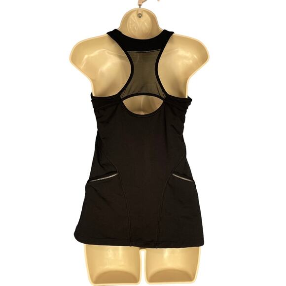 Athleta Activewear Racerback Tank Shelf Bra Black Small - Picture 5 of 8